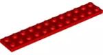 LEGO® 2445c5 - LEGO piros lap 2 x 12 méretű (2445c5)