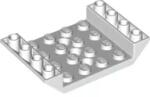 LEGO® 60219c1 - LEGO fehér kocka 45° dupla inverz lejtő 6 x 4 méretű, 4 x 4 kivágással és 3 lyukkal (60219c1)