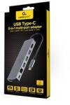 Gembird USB Type-C 5-in-1 multi-port adapter (Hub + HDMI + PD + card reader + LAN) (A-CM-COMBO5-05)