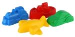 Teddies Формички за пясък 4бр пластмасови превозни средства (00880167)