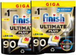 Finish INGYENES SZÁLLÍTÁS - Finish Powerball Ultimate Plus All in 1 mosogatógép-kapszula, lemon (2x90 db)