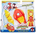 Spidey and His Amazing Friends Figurina cu vehicul, Spidey and His Amazing Friends, Iron Man, F74585 Figurina