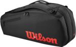 Wilson Super Tour 6 Pack Clash v3 Racquet Bag Black/ Infrared tenisztáska színes