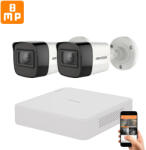 Hikvision 8 megapixeles 2 kamerás kamerarendszer 30 méter látótávolsággal