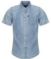 Superdry Rövid ujjú ingek DENIM Kék EU L