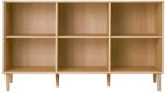 Hammel Furniture Natúr színű könyvespolc tölgyfa dekorral 133x75 cm Mistral - Hammel Furniture