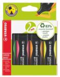 STABILO Szövegkiemelő készlet, 2-5 mm, STABILO "Green Boss", 4 különböző szín (TST60704) - tintasziget