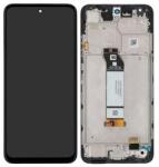 Xiaomi Redmi Note 10 5G/Note 10T 5G/Poco M3 Pro 5G, LCD kijelző érintőplexivel és előlap kerettel, fekete (GYÁRI)