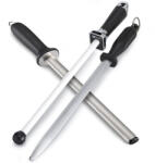 Taidea Tech. Fenőacél készlet | 3 db-os | Fenőacél - ovális (30 cm) + Gyémánt élezőrúd - ovális (30 cm) + Kerámia élezőrúd (30 cm) (R019)