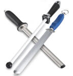 Taidea Tech. Fenőacél készlet | 3 db-os | Fenőacél - lapos (30 cm) + Gyémánt élezőrúd - ovális (30 cm) + Kerámia élezőrúd (30 cm) (R020)