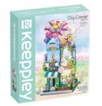 Qman K28016 Keepplay - Virágbolt építőjáték - 100% kompatibilis minden más kedvelt márkával