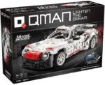 Qman 54008 - Speedy Shadow fehér sportautó - 100% technic-kompatibilis építőjáték - epitojatek
