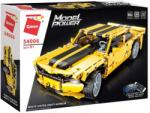 Qman 54006 - Sárga klasszikus sportautó - 100% technic-kompatibilis építőjáték