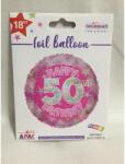  50. születésnapi fólia lufi pink