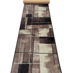 Delta Carpet Traversa Model Print Hanoi , Maro, Suport Pasla, Latime 200 cm, 820 gr mp (Hanoi-28) Covor