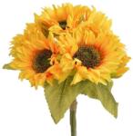  Buchet 5 fire floarea soarelui+boboc pentru aranjamente florale (8386)