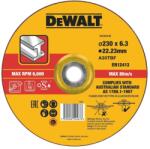 DEWALT Csiszolókorong fémhez 230 x 22, 2 x 6, 0 mm Típus 27 DT43919 (DT43919)