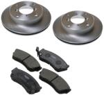 Optimal Suzuki Swift féktárcsa + fékbetét szett 1.0-1.3 1990-1997 Optimal (Made In Germany) tárcsák és betétek (OPT BS-3990C, OPT BP-09495, 55311-80F01, 55200-61880)
