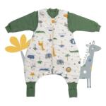 Slumbersac Sac de dormit cu picioruse si maneca lunga detasabila Jungle 60 cm + manseta 2.5 Tog (CJ437-25FSN)