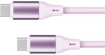 Krüger&Matz USB C kábel - USB C 1m szilikon rózsaszín Kruger&Matz Basic