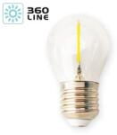 Kobi LED izzó 1.3W, E27, 3000K, 230V, LED izzószál, gömb