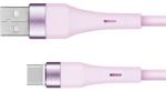 Krüger&Matz USB kábel - C típusú USB 1m szilikon rózsaszín Kruger&Matz Basic