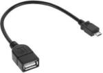 Cabletech Kábel USB A (aljzat)-micro USB, 20 cm