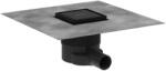 Hansgrohe RainDrain Brilliance - Sifon de pardoseală, 10x10 cm, negru mat 56250670 (56250670)