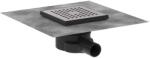 Hansgrohe RainDrain Point - Sifon de pardoseală, 15x15 cm, culoare oțel inoxidabil periat 56248800 (56248800)