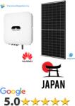 Huawei 8 kWp napelem rendszer, hibrid inverter, Japán 30 év garanciás Aiko napelem, 5.0 csillagos telepítési értékelés
