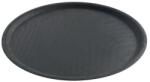 Hendi 508800 kerek, csúszásgátló poliészter tálca - Ø 400 × 22 mm, fekete (508800)
