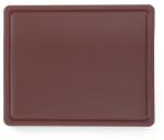 Hendi 826140 HDPE vágódeszka - 325 × 265 × 12 mm, barna (826140)