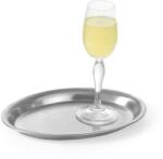 Hendi 405307 ovális rozsdamentes kávézótálca - 285 × 220 mm (405307)