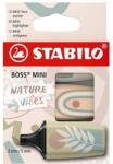 STABILO Szövegkiemelő készlet STABILO Boss Mini Naturevibes 3 darabos (07/03-72) - fotoland