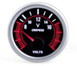  Feszültségmérő fekete számlappal (84061)