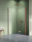 NEW TRENDY New Soleo Copper Brushed cabină de duș 100x70 cm dreptunghiular cupru periat/sticlă transparentă K-2069 (K2069)