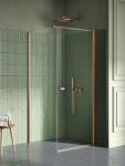 NEW TRENDY New Soleo Copper Brushed cabină de duș 100x80 cm dreptunghiular cupru periat/sticlă transparentă K-2290-WP (K2290WP)