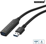 MicroConnect Cablu prelungitor activ USB-A 3.2 Gen1 5Gbit 5m (USB3.0AAF5A)