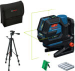 Bosch GCL 12V-50-22 CG zöld kombilézer + RM 20 tartó + AA1 adapter + 4 x 1, 5V LR6 AA + BT150 (0601066S01) - megatool