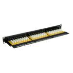 Valueline Patch Panel 19, 24p, CAT6, fekete (26.99.0362-5)