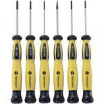 TOOLCRAFT ESD csavarhúzó készlet, egyenes pengéjű és PH kereszethornyú csillag csavarokhoz 6db Toolcraft 814609