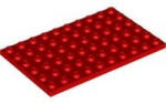 LEGO® Alkatrészek (Pick a Brick) Piros 6x10 Laposelem 4506961 (4506961)