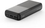 XO PR252 power bank 20000mAh (fekete) - LED kijelző, 2×USB kimenet, Type-C és microUSB bemenet