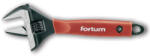 Fortum állítható villáskulcs BW sorozat, 22, 5 fok, 61CrV5; gumírozott markolat, 212mm, / 8", foszfátozott, 0-38mm tartomány