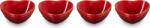 Le Creuset Купички за сосове и дипове Heart черешови 4 бр (89341900600008)