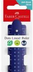 Faber-Castell Vonalzó, műanyag, törhetetlen, 30 cm, FABER-CASTELL "Pöttyös", vegyes színek (TFC172130) - jatekotthon