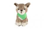 Teddies Cățeluș așezat cu eșarfă pluș 26cm (TD56800326)