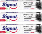 Signal White System Aktív szén fogkrém (3x75 ml)
