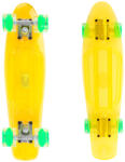 Maronad Műanyag gördeszka Maronad Retro Transparent világító kerekekkel sárga