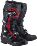 Alpinestars TECH 7 motokrossz csizma fekete-fluo piros
